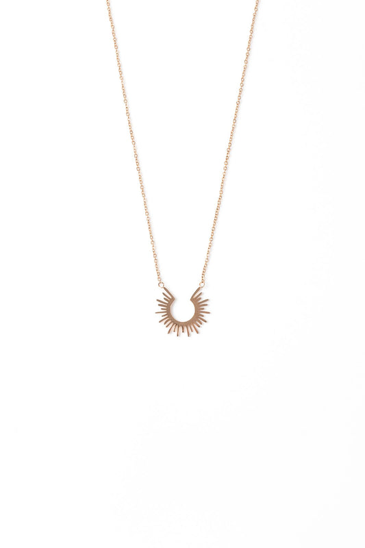 Sunray Rose Necklace