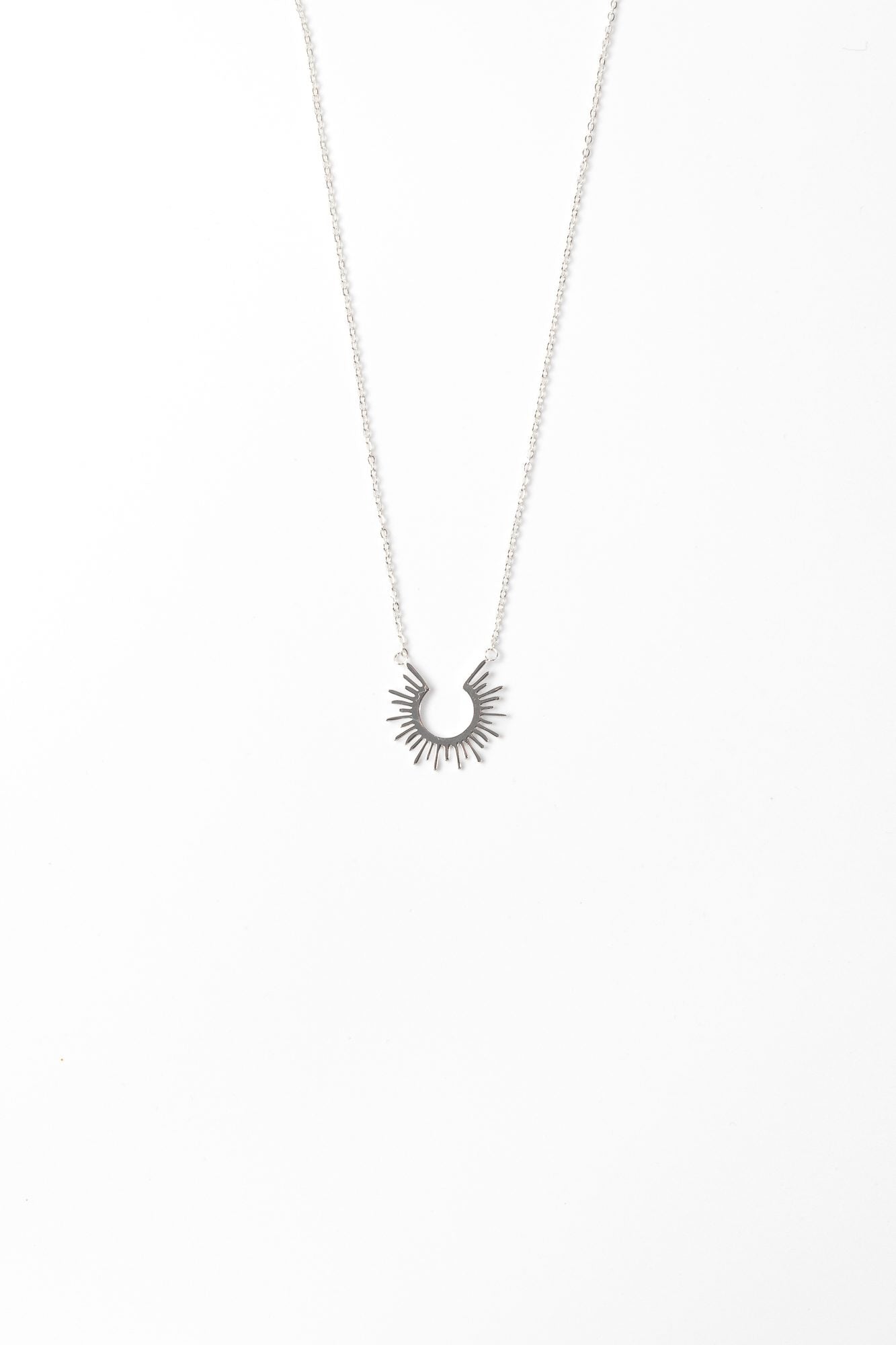 Sunray Silver Necklace